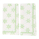 Daylily Napkins, Set of 4 | Brighten up your table with these colorful hand-printed cotton napkins featuring a playful ricrac border.