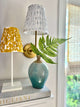 Caliza Sconce Shade | Need an instant room upgrade? Our hand-printed, hand pleated lampshades bring a soft glow and touch of patterned interest to any living space. Plain shades be gone! How many can we have in one room? Empire style with clip fitting for
