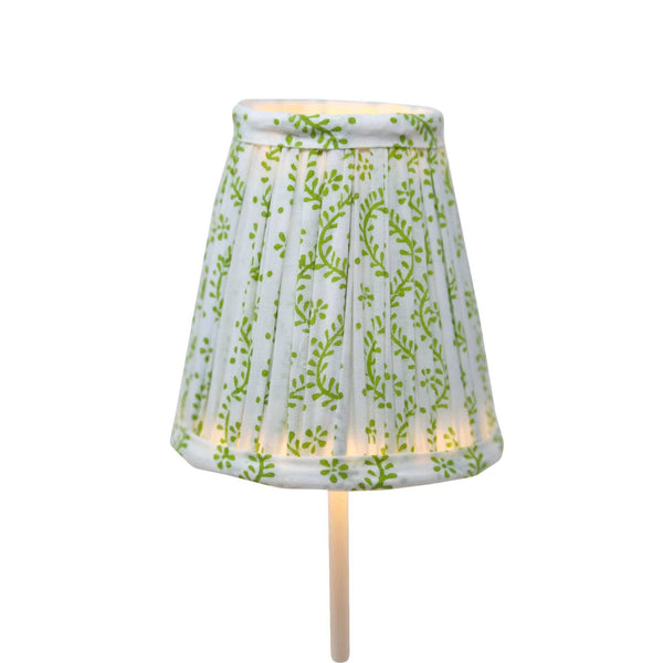 Honeysuckle Shade for Cordless Lamps | Introducing our new line of lamp shades designed to work with everyone's favorite Poldina Pro and Mini cordless lamps. Handmade in our signature block prints, these shades have no harp or clip fitting, but will rest