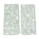 Camellia Napkins, Set of 4 | Our Camellia print is a crowd-pleasing, grounded base upon which you can build any table scheme. With a calming ocean blue background and contrasting pale blue outlines, this tangle of vines adds sophistication and seasonless