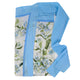Inslee Claiborne Pareo | From our Inslee Fariss collab, the Claiborne block print sarong pareo features soft blue blooms on cotton voile—light, flattering, and beach-day ready.