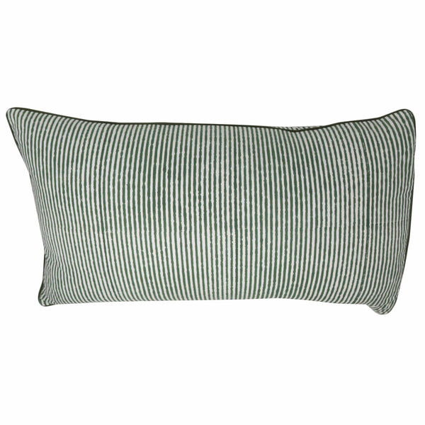 Harbor Stripe Pillow Cover | Transform your home decor effortlessly with our stylish block-printed pillow covers. Mix and match to add a splash of personality and a fresh, vibrant touch to any room. Stripes and florals are a forever favorite! These hand-p