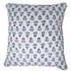 Bluebell Throw Pillow Cover | Transform your home decor effortlessly with our stylish block-printed pillow covers. Mix and match to add a splash of personality and a fresh, vibrant touch to any room. The Bluebell print is a crowd pleaser in the perfect sh