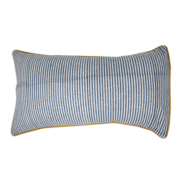 Harbor Stripe Pillow Cover | Transform your home decor effortlessly with our stylish block-printed pillow covers. Mix and match to add a splash of personality and a fresh, vibrant touch to any room. Stripes and florals are a forever favorite! These hand-p