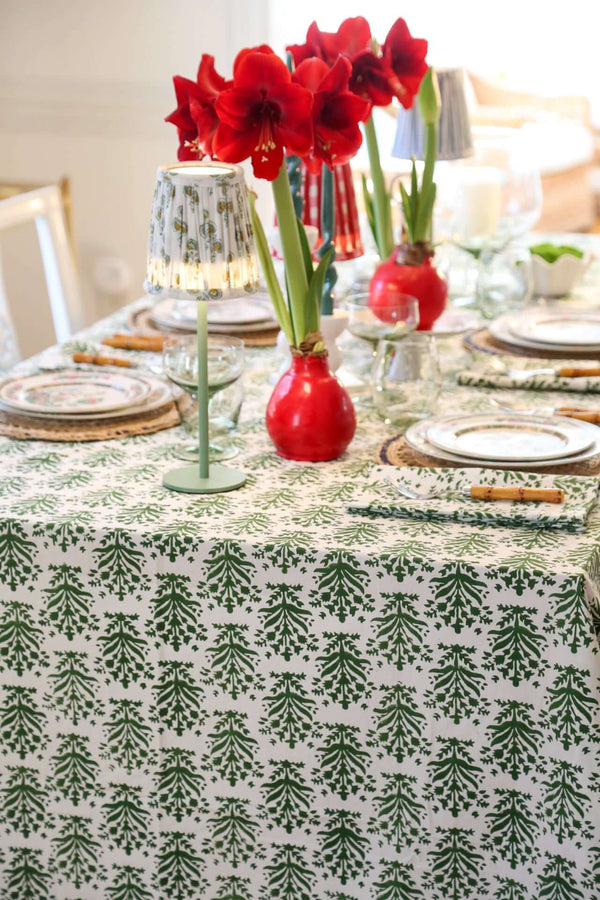 Poppy Shade for Cordless Lamps | Introducing our new line of lamp shades designed to work with everyone's favorite Poldina Pro and Mini cordless lamps. Handmade in our signature block prints, these shades have no harp or clip fitting, but will rest neatly