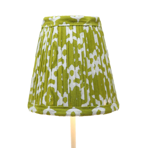 Posy Shade for Cordless Lamps | Introducing our new line of lamp shades designed to work with everyone's favorite Poldina Pro and Mini cordless lamps. Handmade in our signature block prints, these shades have no harp or clip fitting, but will rest neatly