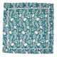 Camellia Napkins, Set of 4 | Our Camellia print is a crowd-pleasing, grounded base upon which you can build any table scheme. With a calming ocean blue background and contrasting pale blue outlines, this tangle of vines adds sophistication and seasonless