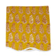 Golden Frond Card Table Topper | Up your game with our charming scalloped block printed table toppers. Mix and match patterns for a winning look. Perfect for mahjong, bridge, or simply as a pretty cover for any small square or round table. Pair with a cor