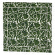 Green block printed square napkin