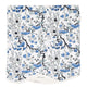 Bonsai Blue Card Table Topper | Up your game with our charming scalloped block printed table toppers. Mix and match patterns for a winning look. Perfect for mahjong, bridge, or simply as a pretty cover for any small square or round table. Pair with a cord