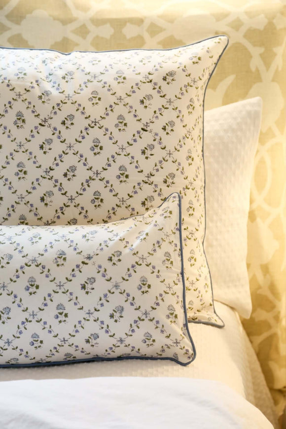 Espalier Throw Pillow Cover | Transform your home decor effortlessly with our stylish block-printed pillow covers. Mix and match to add a splash of personality and a fresh, vibrant touch to any room.