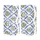 Periwinkle block printed napkins