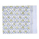 Purple floral block printed rectangular tablecloth
