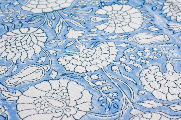Blue Floral Linens
