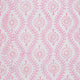 Close up of pink block printed pareo cover up