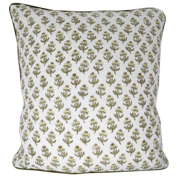 Plum Blossom Throw Pillow Cover | Transform your home decor effortlessly with our stylish block-printed pillow covers. Mix and match to add a splash of personality and a fresh, vibrant touch to any room. The plum blossom print is so versatile, we've used