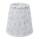 Blue and white block printed sconce lampshade