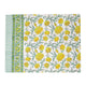 Yellow floral block printed rectangular tablecloth