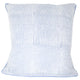 Blue striped block printed pillowcase