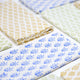 Colorful block printed cloth napkins