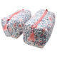 Set of blue and pink toiletry bags